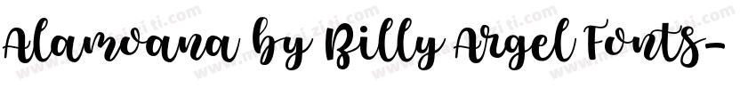 Alamoana by Billy Argel Fonts字体转换